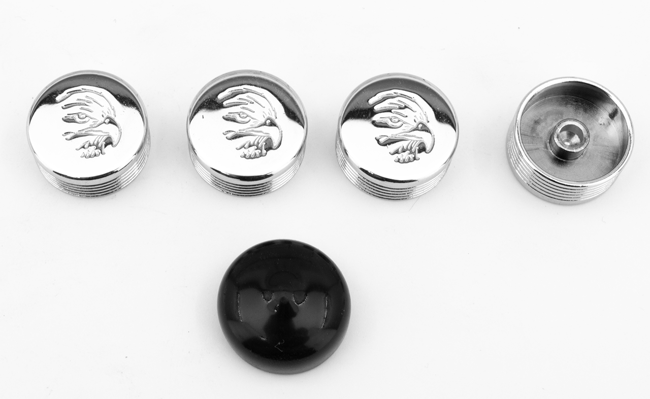 CHROME BOLT COVERS FOR HEX, ALLEN AND BUTTONHEAD BOLTS