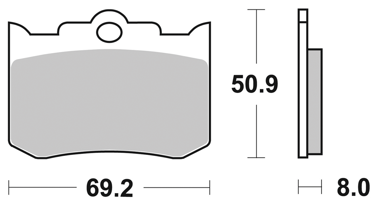 BRAKE PADS FOR AFTER MARKET CALIPERS