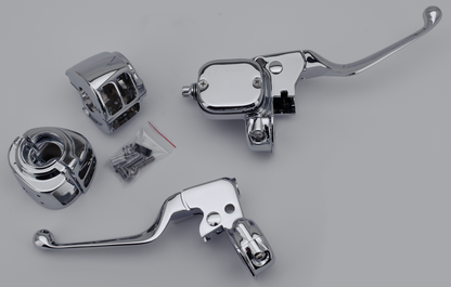 CHROME HANDLEBAR CONTROL KITS | Dyna | FXR | Softail | Sportster