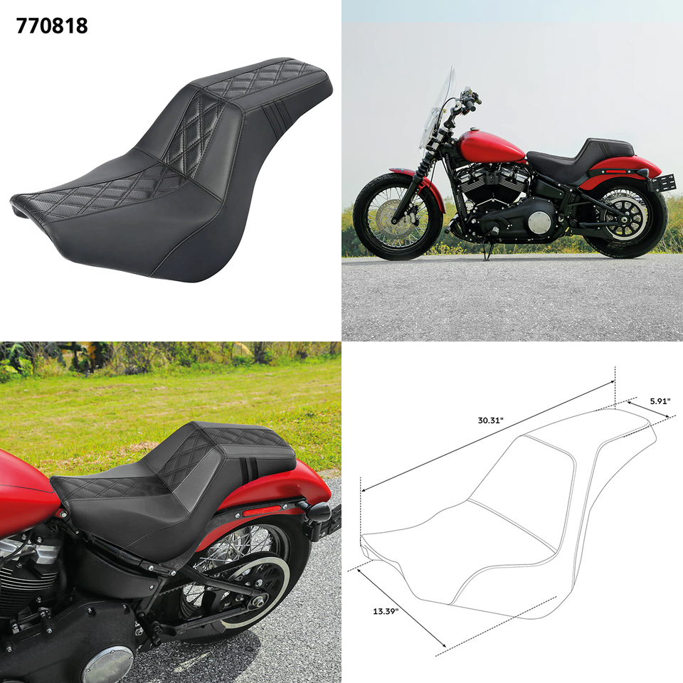 C.C. RIDER STEP-UP SEAT FOR MILWAUKEE EIGHT SOFTAIL | Softail