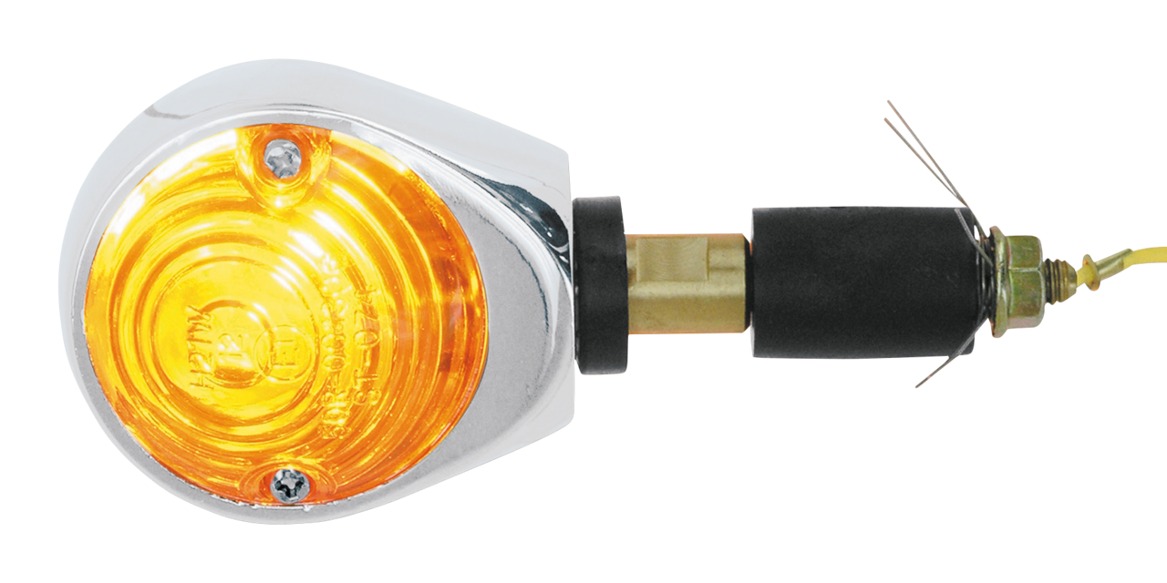 CHROME "OX-EYE" HANDLEBAR TURN SIGNALS