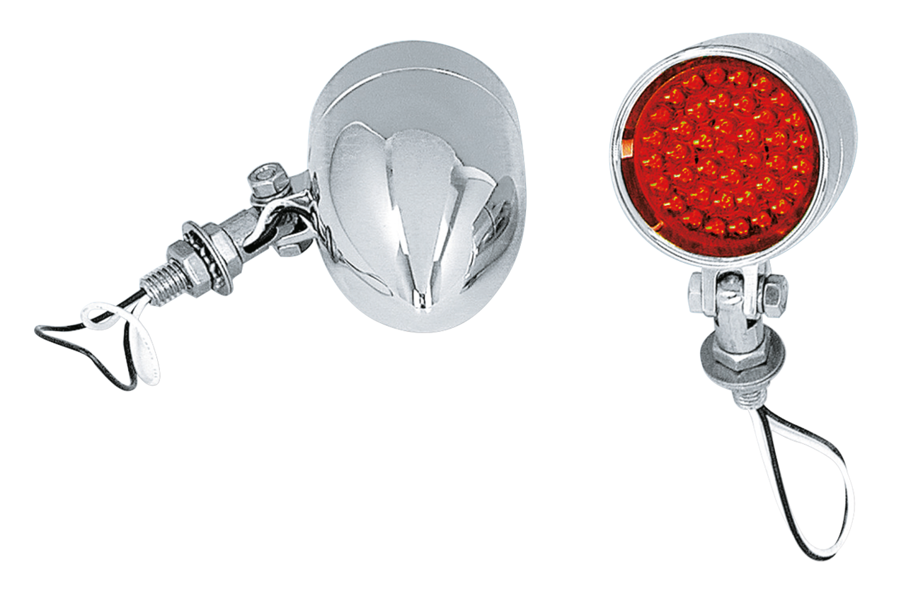 LED 2 1/4" CHROME BEACON BULLET LIGHTS