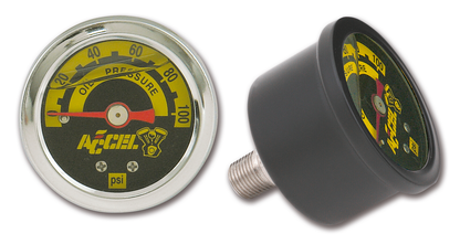 ACCEL LIQUID-FILLED OIL PRESSURE GAUGE