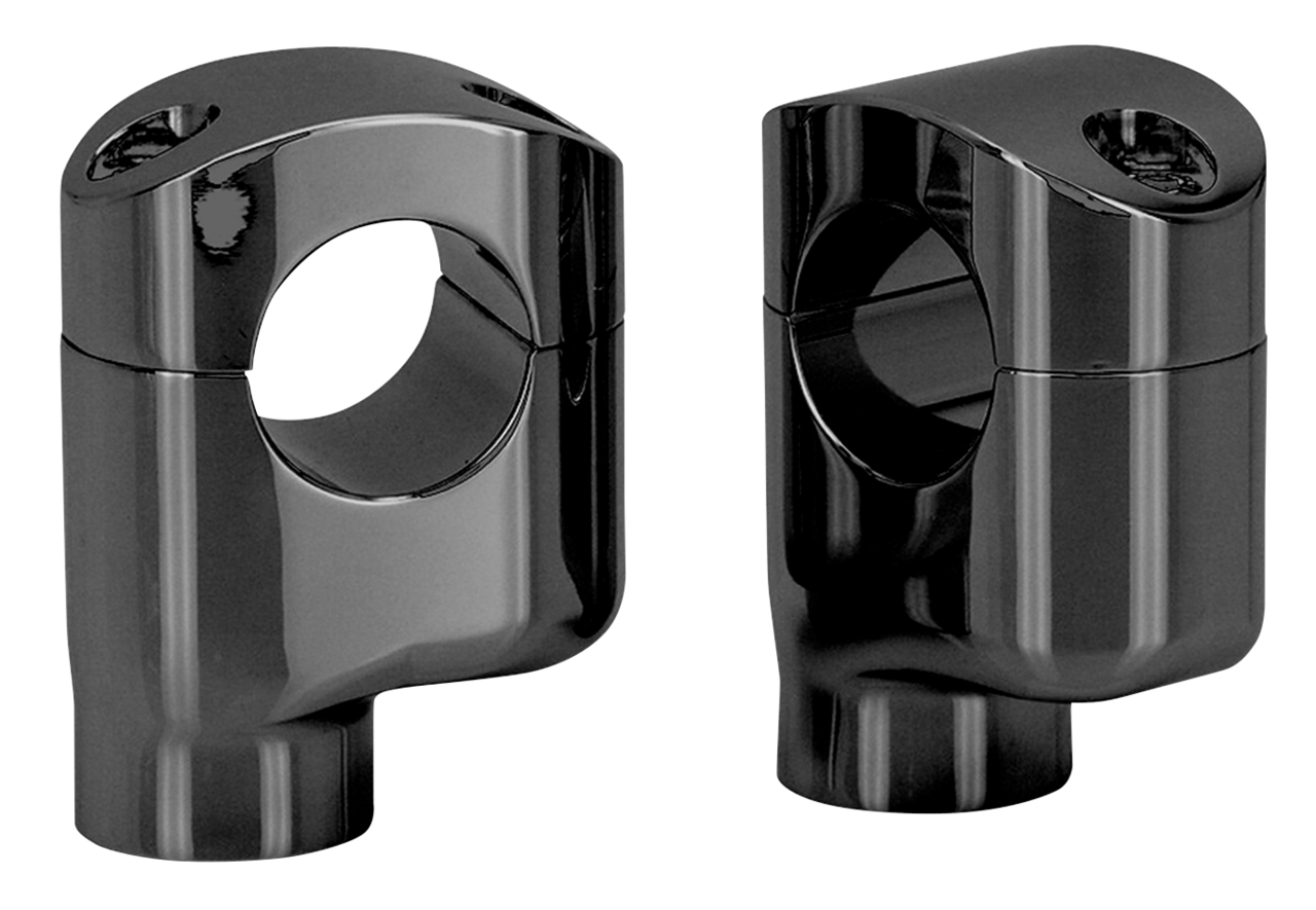 ZODIAC OFFSET RISERS FOR FAT BARS | Big Twin | Dyna | FX | FXR | Servi-Car | Softail | Sportster | Touring | Trike