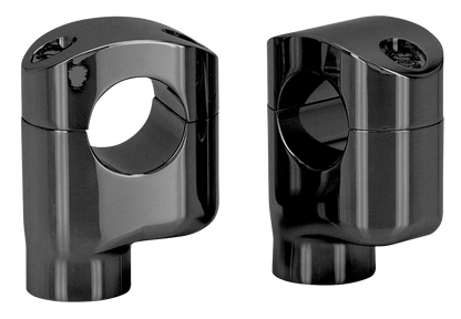 ZODIAC OFFSET RISERS FOR FAT BARS | Big Twin | Dyna | FX | FXR | Servi-Car | Softail | Sportster | Touring | Trike