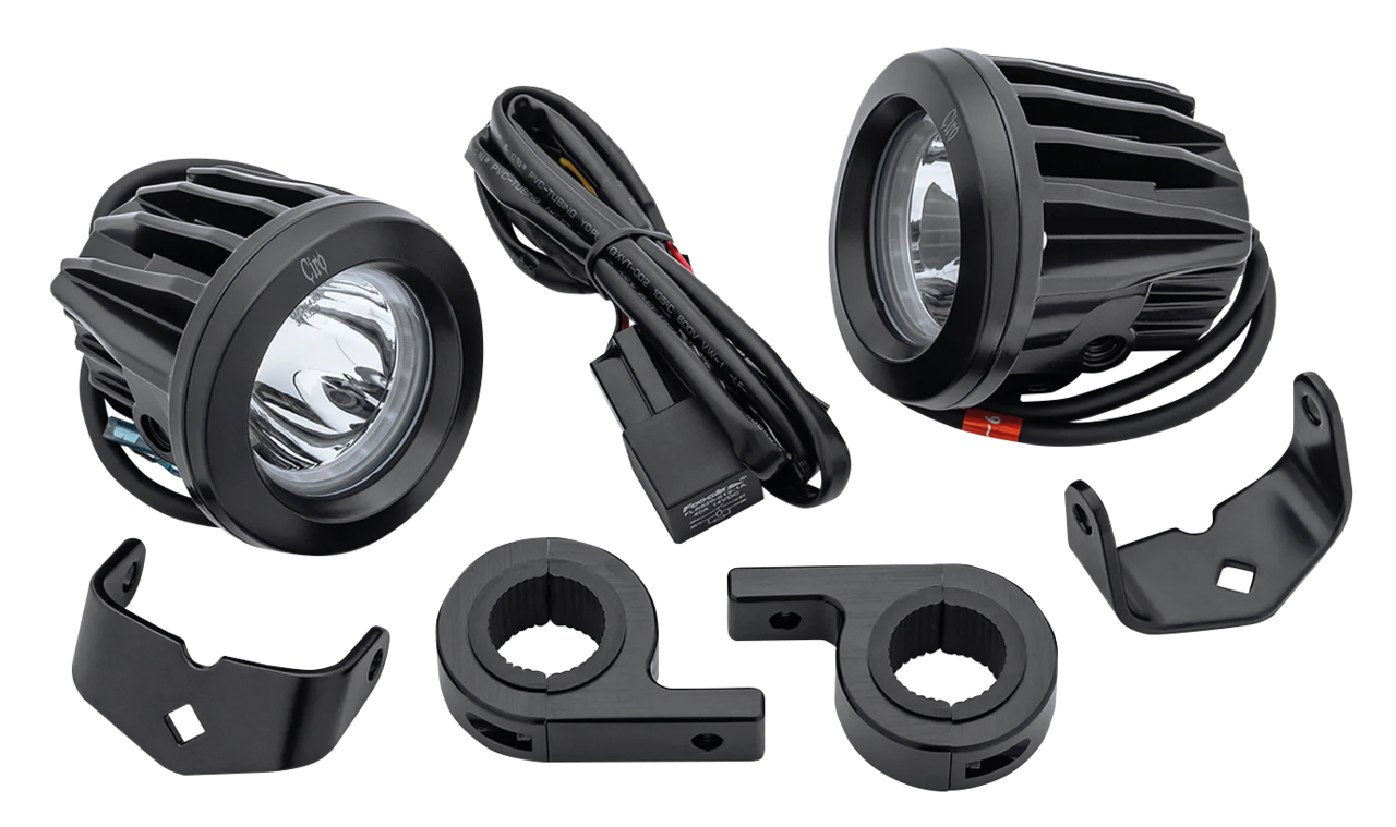 CIRO TAC-10 LIGHT CANNONS WITH HALO DAYTIME RUNNING LIGHTS | Touring | Trike