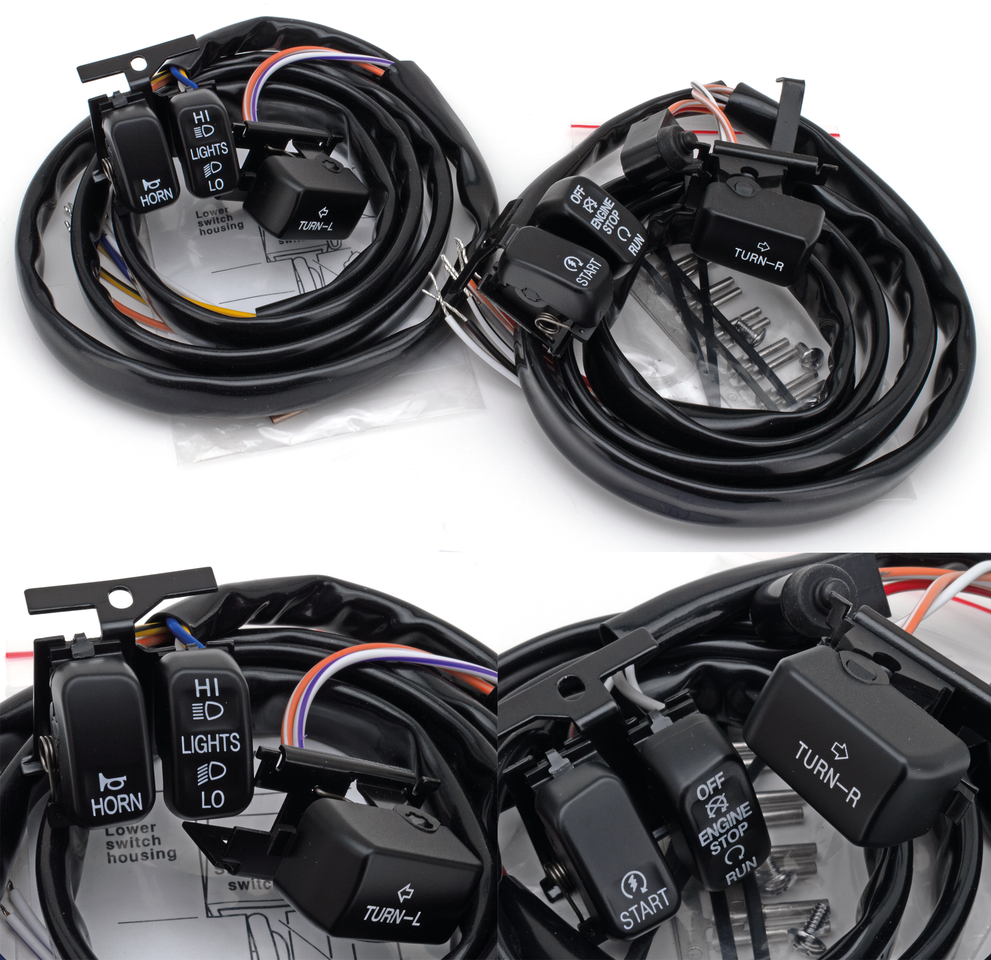 ERGONOMIC HANDLEBAR SWITCHES FOR 1996-2013 MODELS | Dyna | FXR | Softail | Touring | V-Rod