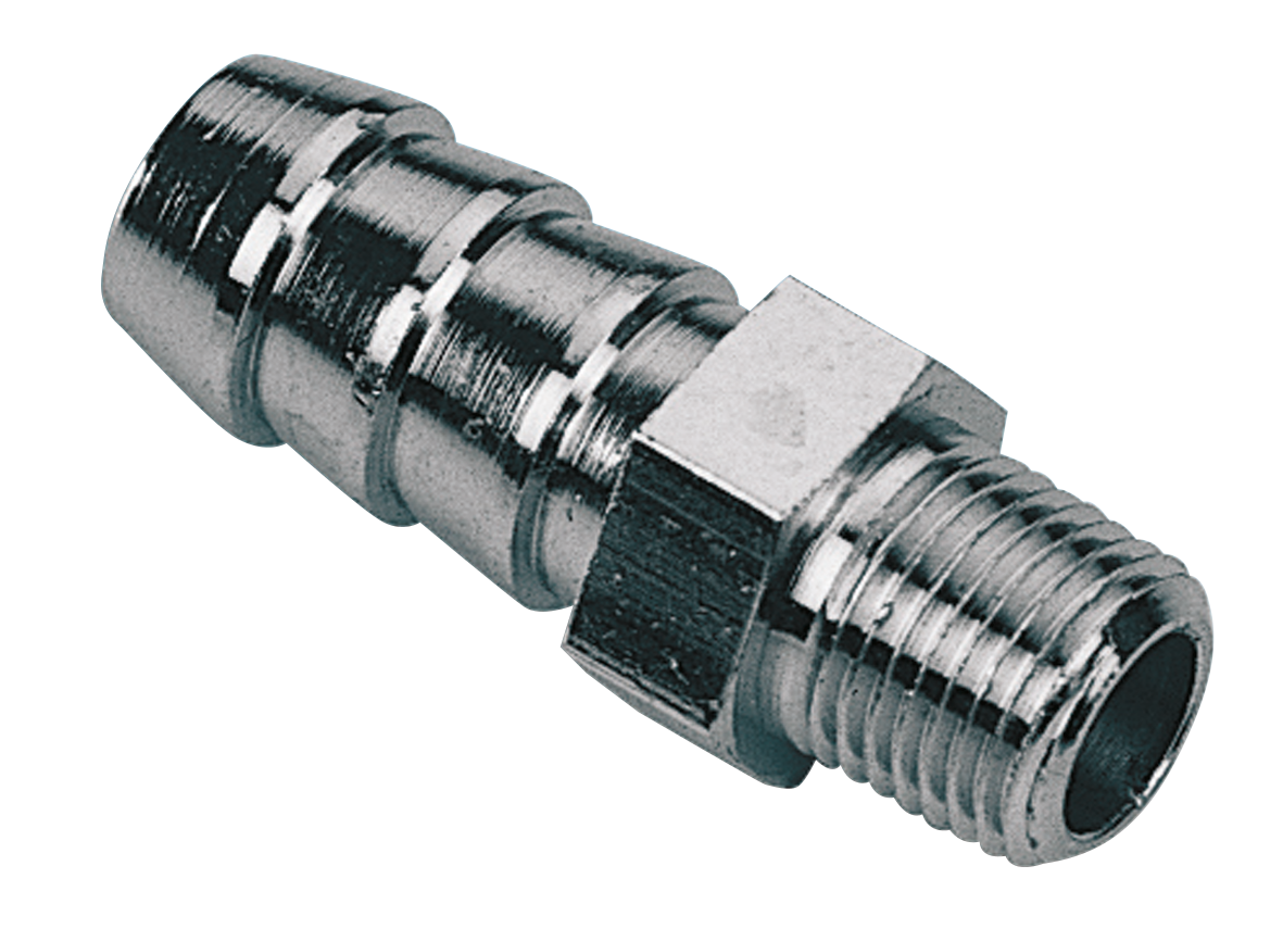 CHROME OIL LINE FITTING | Big Twin | FX | Sportster