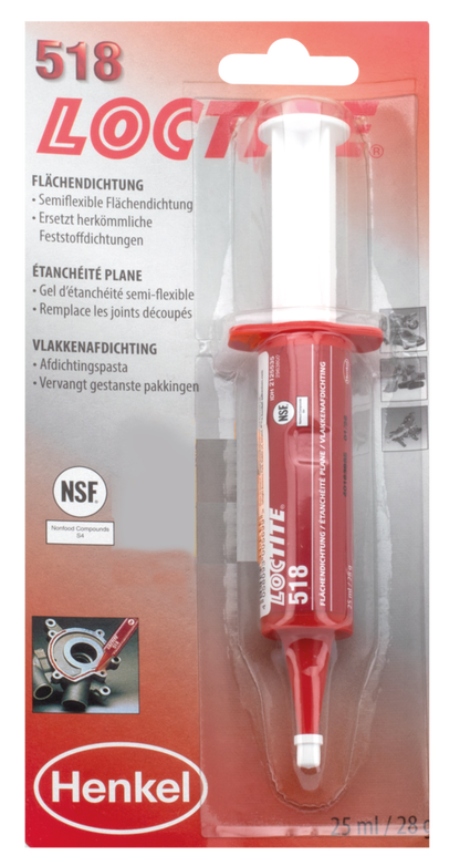 LOCTITE 518 GASKET IN A SYRINGE