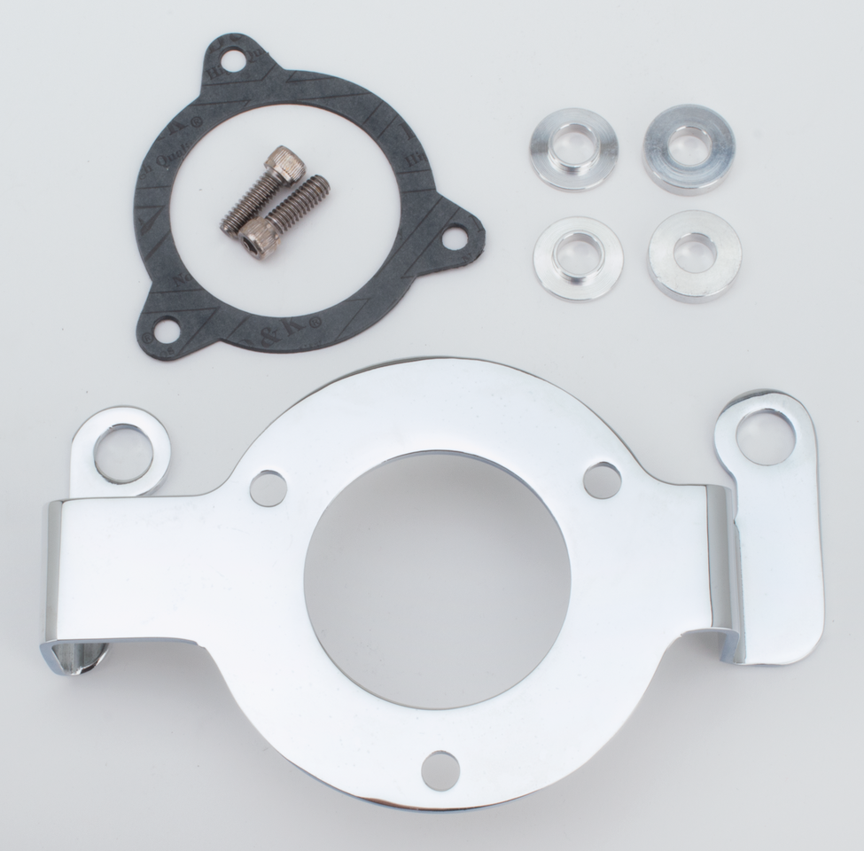 AIR CLEANER SUPPORTS & ADAPTERS FOR 2008-2017 THROTTLE-BY-WIRE TWIN CAM | Dyna | Softail | Touring | Trike