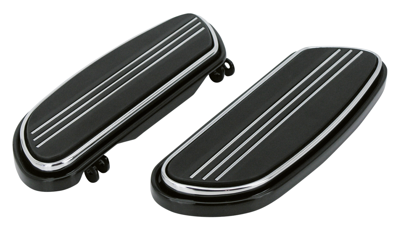SWEPT STREAMLINER DRIVER FLOORBOARDS | Dyna | Softail | Touring | Trike