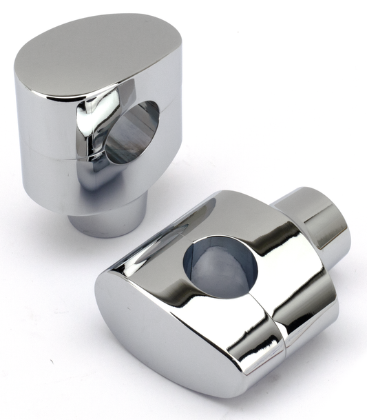 FUSION BILLET TAPERED OVAL HEAD RISERS | Big Twin | Dyna | FX | FXR | Servi-Car | Softail | Sportster | Touring | Trike