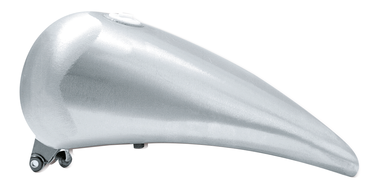 ONE PIECE STRETCHED SMOOTH TOP STEEL GAS TANK FOR SOFTAIL MODELS Single cap (style B)