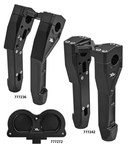 KEN'S FACTORY NEXT LEVEL RISERS FOR 1 1/8" HANDLEBARS | Big Twin | Dyna | FX | FXR | Softail | Sportster | Touring | Trike