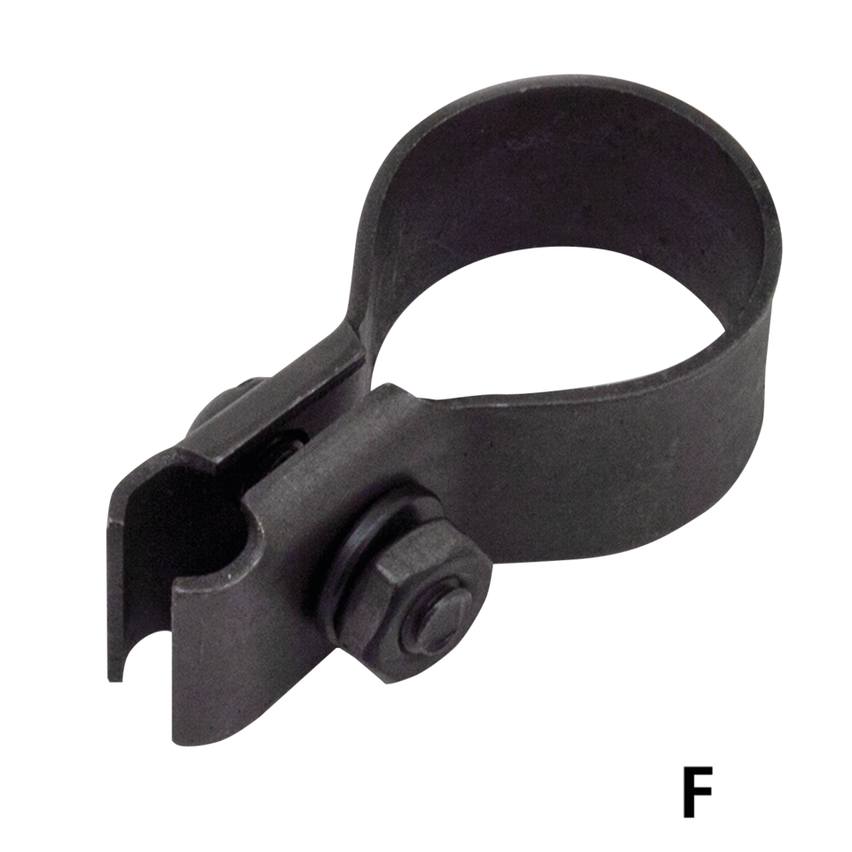 CONTROL CABLE CLAMPS FOR VINTAGE MODELS - Clutch cable bracket 1952-1956 K-models, 1957-1970 Sportster, parkerized, Colony (OEM 38676-52) | KH  |  KR  |  Sportster
