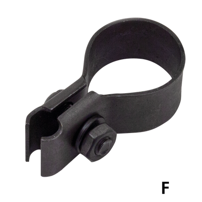 CONTROL CABLE CLAMPS FOR VINTAGE MODELS - Clutch cable bracket 1952-1956 K-models, 1957-1970 Sportster, parkerized, Colony (OEM 38676-52) | KH  |  KR  |  Sportster