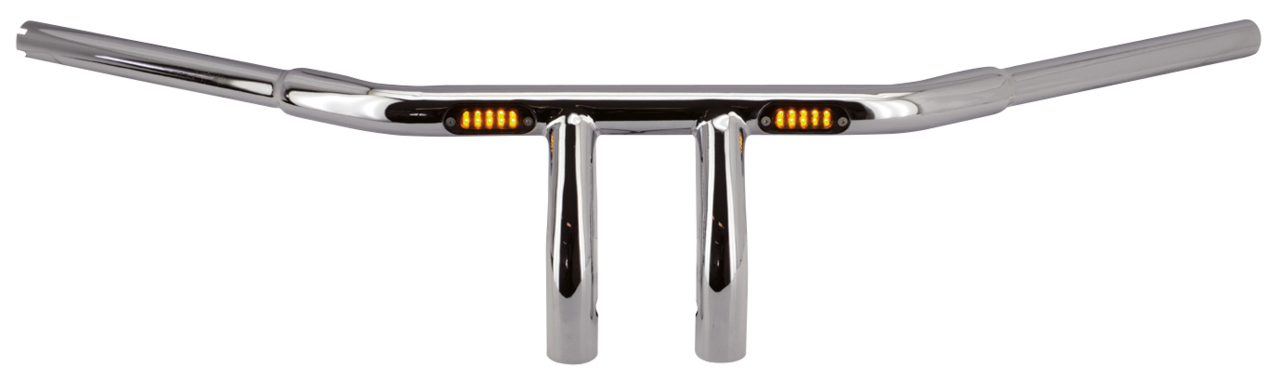 ZODIAC BEEFY T-BARS WITH BUILT-IN LED LIGHTS | Dyna | Softail | Touring | Trike