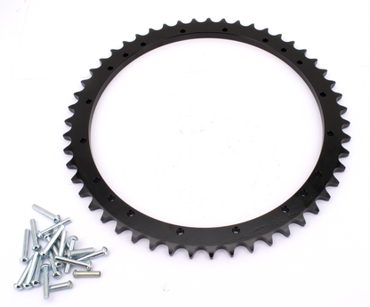 REAR SPROCKETS FOR DRUM BRAKE MODELS - Fits Big Twin 1930-1957 and Sportster 1954-1978 (OEM 41470-30)

Rear drum brakes sprockets. Each sprocket includes necessary rivets. Work with 530 series chain. | Big Twin  |  KH  |  Sportster