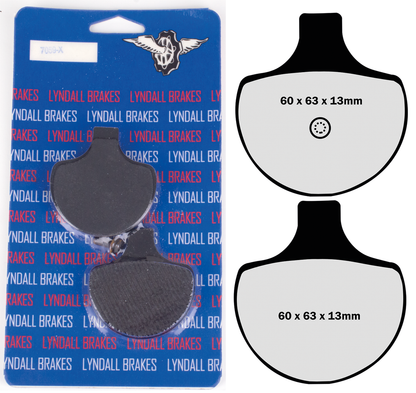 LYNDALL BRAKE PAD SETS, FRONT | Adventure Touring | Challenger | EV | FTR | Pursuit | RH Sportster | Touring