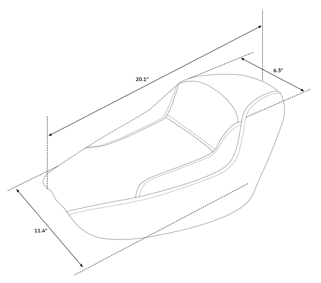 C.C. RIDER TAPER TAIL SOLO SEAT FOR SPORTSTER | Sportster