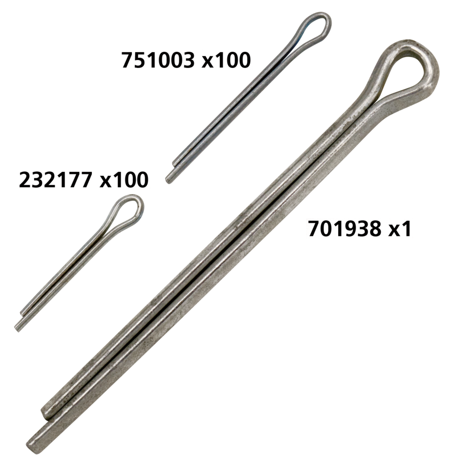 BIG TWIN HAND SHIFTER PARTS - 100pck 1/16"x1/2" cotter pin