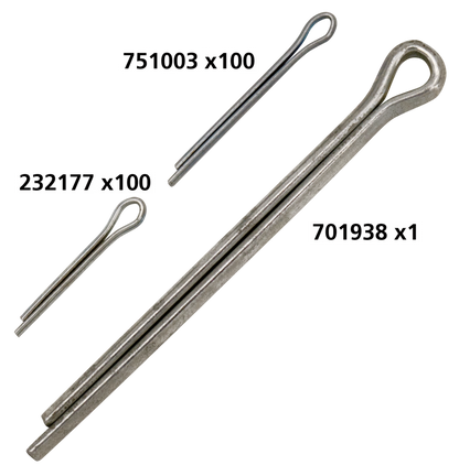 BIG TWIN HAND SHIFTER PARTS - 100pck 1/16"x1/2" cotter pin