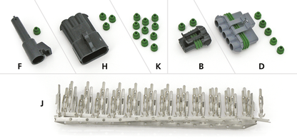 DELPHI PACKARD WEATHERPACK CONNECTORS