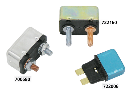 USA MADE CIRCUIT BREAKERS - Automatic reset, stud type, 50 Amp., Standard Motor Products (OEM 74600-94)

Top quality circuit breakers. Fit all models 1994 to present.