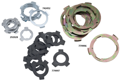 SPROCKET TAB WASHERS - Fits 1980-1983 5-speed FLT, Eastern, 10-pack (OEM 33335-79)

Numerous races have been lost by saving the cost of a tab washer. | FXR  |  Touring