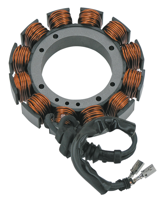 STOCK REPLACEMENT ALTERNATOR STATOR - Made by Standard Motor Products

45 Amp. single phase alternator stator. Fits 2002-2005 FLH and FLT series (OEM 29987-02). | Touring