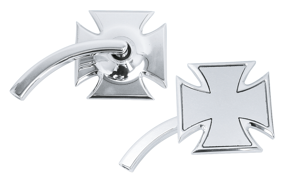KUSTOM TECH MALTESE CROSS MIRRORS
