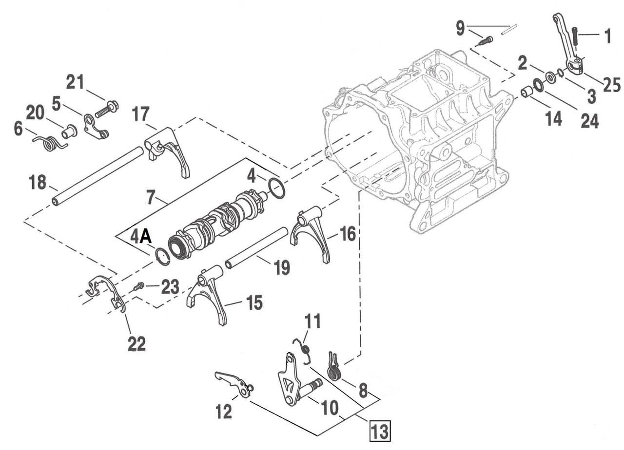 TRANSMISSION SHIFT LEVER | Dyna | FXR | Softail | Touring | Trike