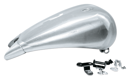 ONE PIECE 4" STRETCHED STEEL SMOOTH TOP GAS TANK FOR SOFTAILS Single cap (style B)