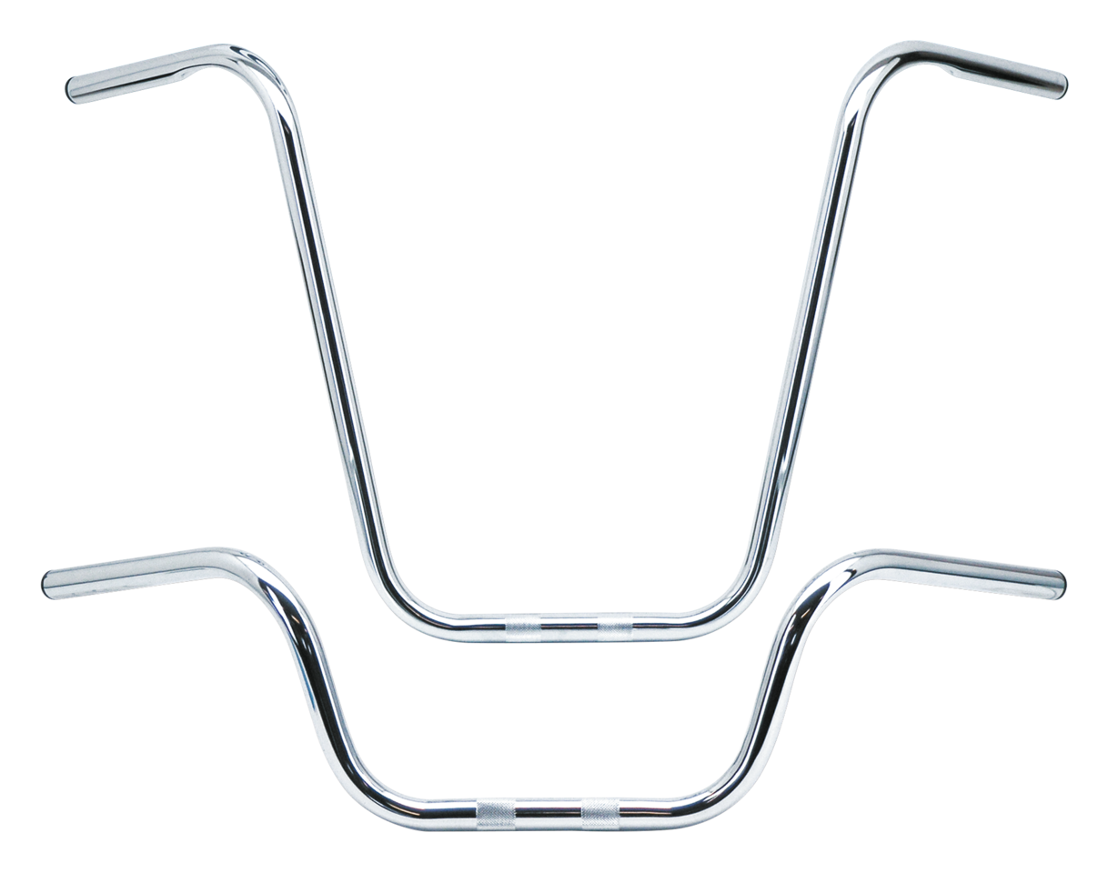 ZODIAC ONE INCH DIAMETER APE HANGER HANDLEBARS | Big Twin | Dyna | FX | FXR | KH | Kingpin | KR | Servi-Car | Softail | Sportster | Touring | XR