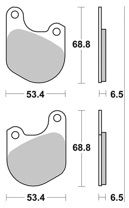 SBS FRONT DISC BRAKE PADS | Adventure Touring | Challenger | EV | FTR | Pursuit | RH Sportster | Touring