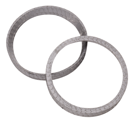 EXHAUST GASKETS FOR V-ROD - Fits V-Rod 2002-2008, Set of two, compressed wire with graphite, James (OEM 65109-01)

Strongly recommended to replace when re-fitting the stock headers or an aftermarket exhaust system. | V-Rod