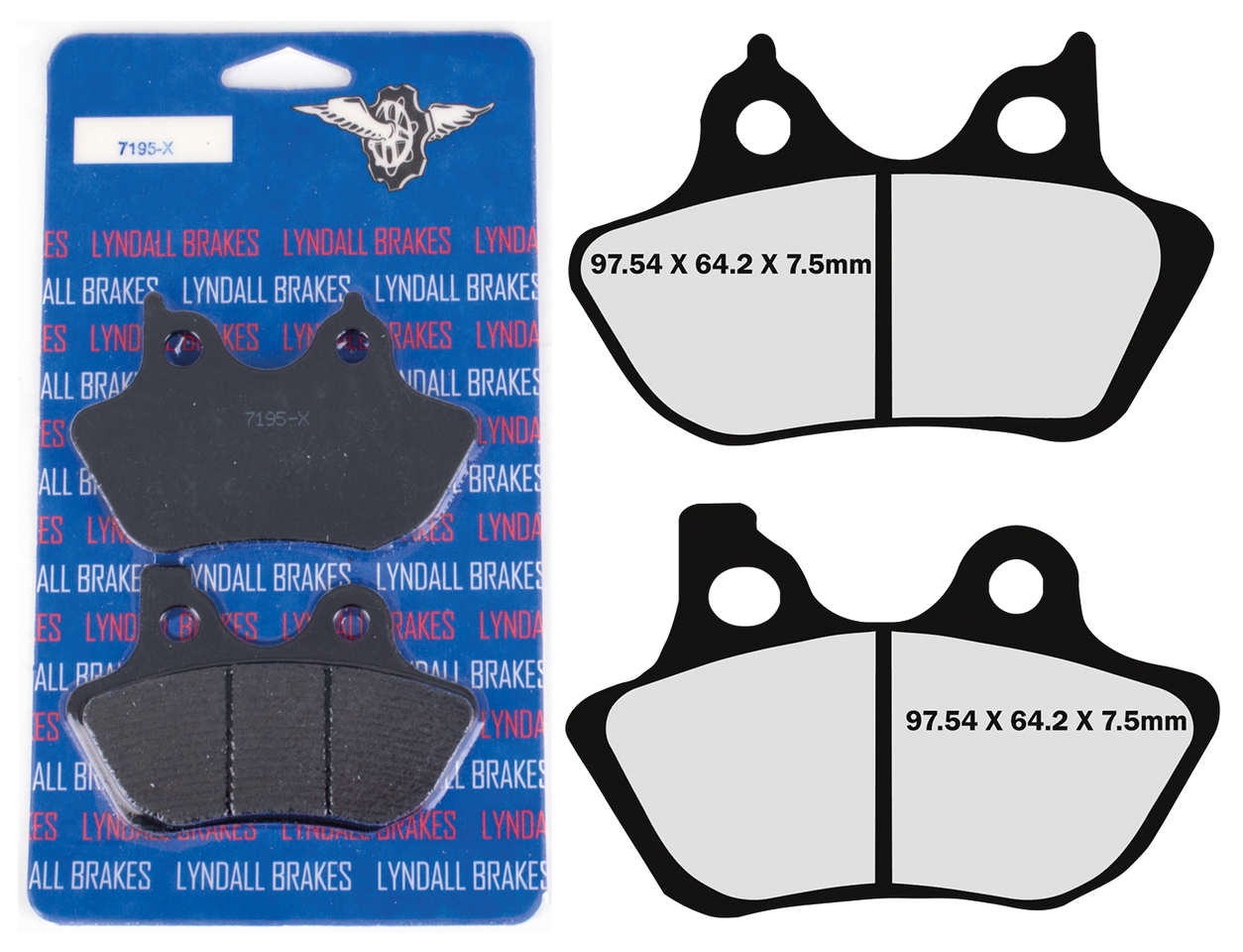LYNDALL BRAKE PAD SETS, FRONT | Adventure Touring | Challenger | EV | FTR | Pursuit | RH Sportster | Touring