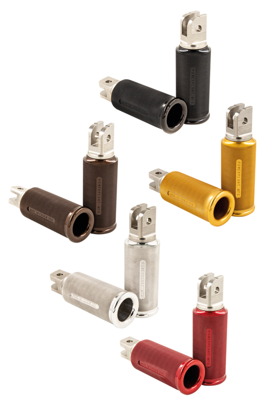 P16 POWERPLANT FOOT PEGS FOR MILWAUKEE EIGHT SOFTAIL | EV | RH Sportster | Softail