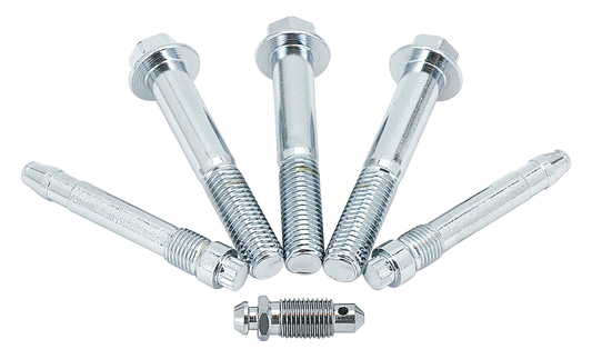CHROME FRONT AND REAR BRAKE CALIPER HARDWARE | Dyna | FXR | Softail | Sportster | Touring | V-Rod