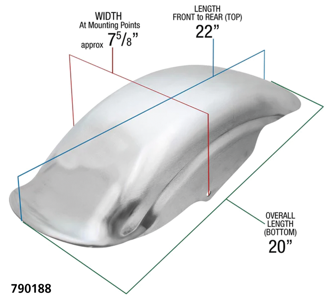 LOWBROW CUSTOMS TSUNAMI REAR FENDERS FOR SPORTSTER | Sportster
