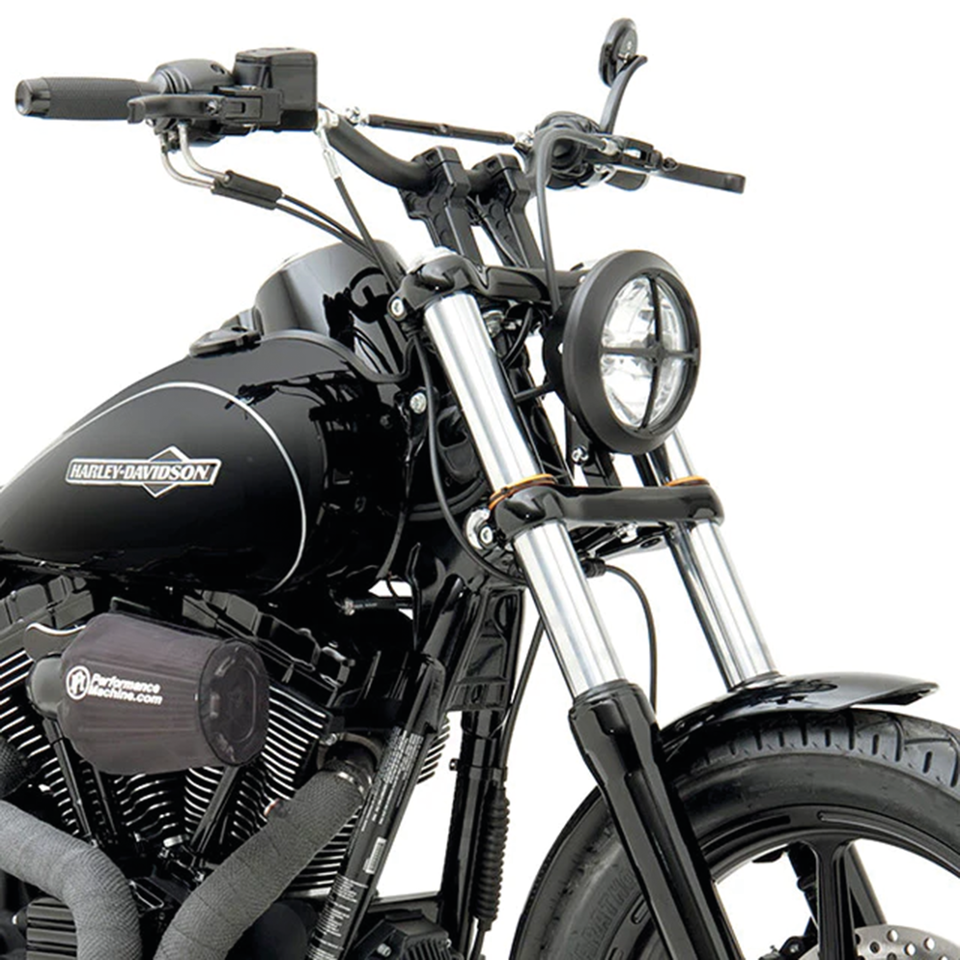 JOKER MACHINE BRIDGE CLAMP RISERS | Big Twin | Dyna | FX | FXR | Servi-Car | Softail | Sportster | Touring | Trike