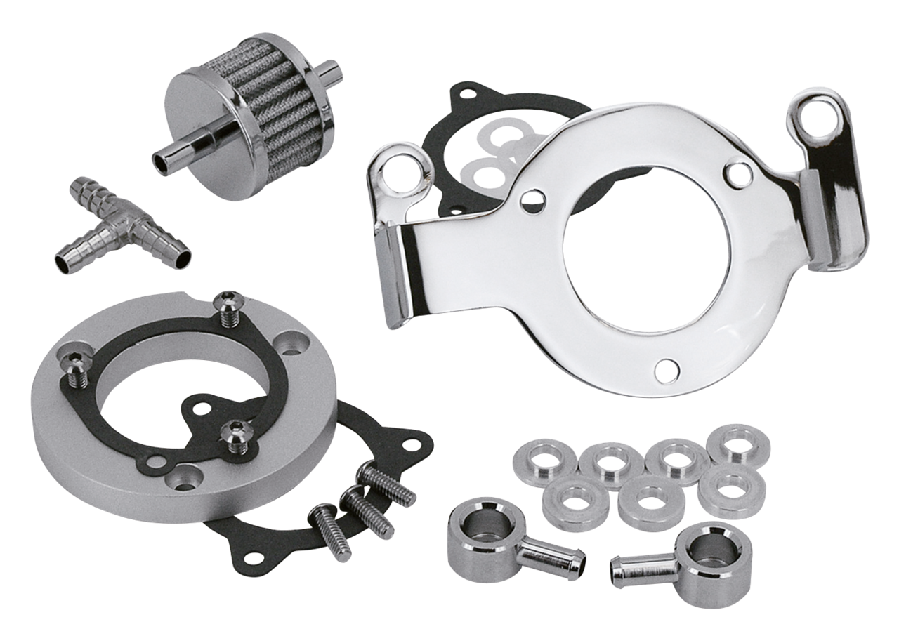 AIR CLEANER SUPPORTS & ADAPTERS FOR 2008-2017 THROTTLE-BY-WIRE TWIN CAM | Dyna | Softail | Touring | Trike