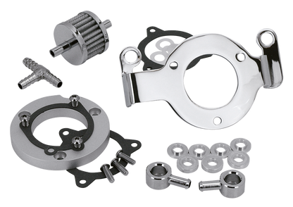 AIR CLEANER SUPPORTS & ADAPTERS FOR 2008-2017 THROTTLE-BY-WIRE TWIN CAM | Dyna | Softail | Touring | Trike
