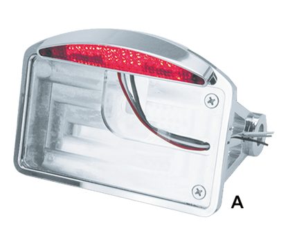 SIDE MOUNT & FENDER MOUNT LICENSE PLATE BRACKETS WITH LED TAILLIGHTS