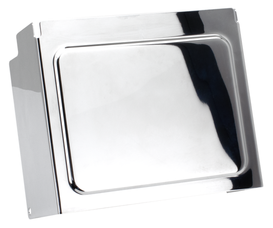 DYNA & SPORTSTER BATTERY COVER - Fits Dyna 1997-2005 &amp; Sportster 1997-2003 , Chrome battery cover, Genuine Zodiac (OEM 66375-97)

Embossed style battery side cover. | Dyna  |  Sportster