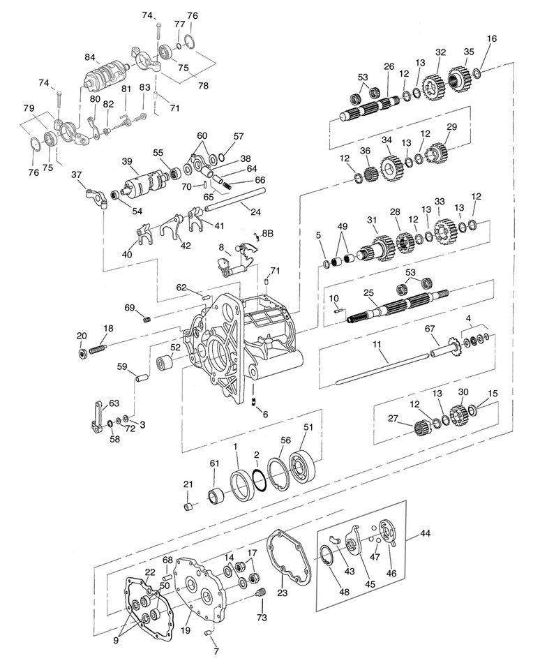 TRANSMISSION PARTS FOR 1994-2006 5 SPEED BIG TWIN | Dyna | FXR | Softail | Sportster | Touring | Tube frame | XB
