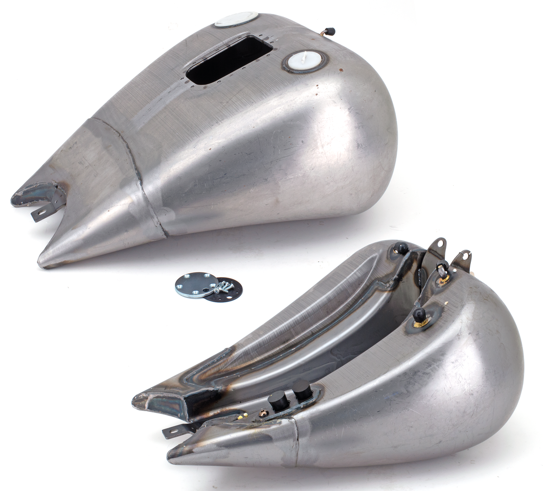 2" STRETCHED CUSTOM STYLE TANKS WITH DASH MOUNT FOR SOFTAIL TWIN CAM | Softail