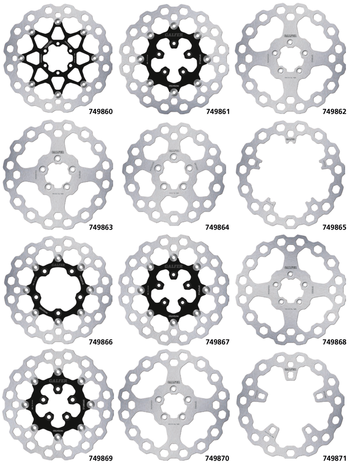 GALFER "CUBIQ" DISC BRAKE ROTORS | Dyna | Softail | Sportster | Touring