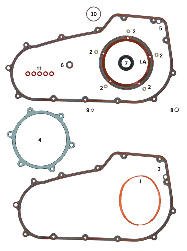 PRIMARY OFFSET KIT FOR 6 SPEED DYNA 2006-2017 & SOFTAIL 2007-2017 | Dyna | Softail