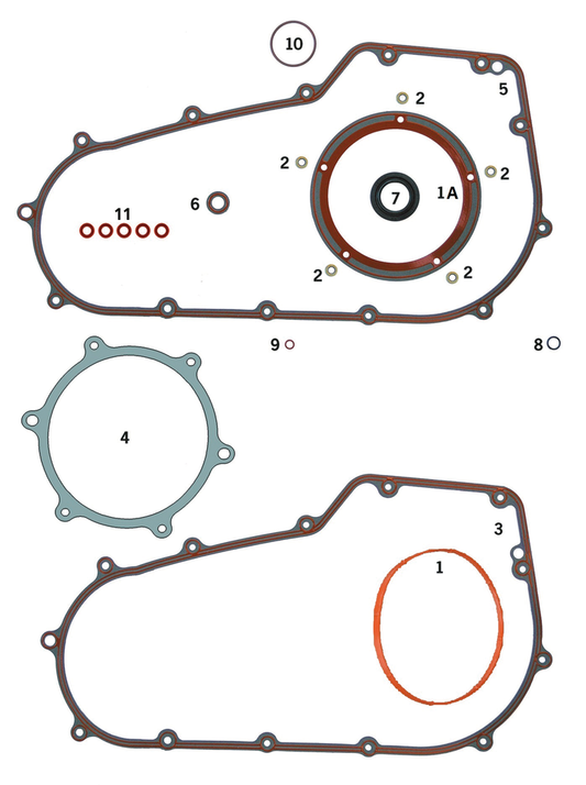 PRIMARY OFFSET KIT FOR 6 SPEED DYNA 2006-2017 & SOFTAIL 2007-2017 | Dyna | Softail